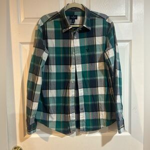 Men’s American Eagle Button Down Plaid Classic Fit